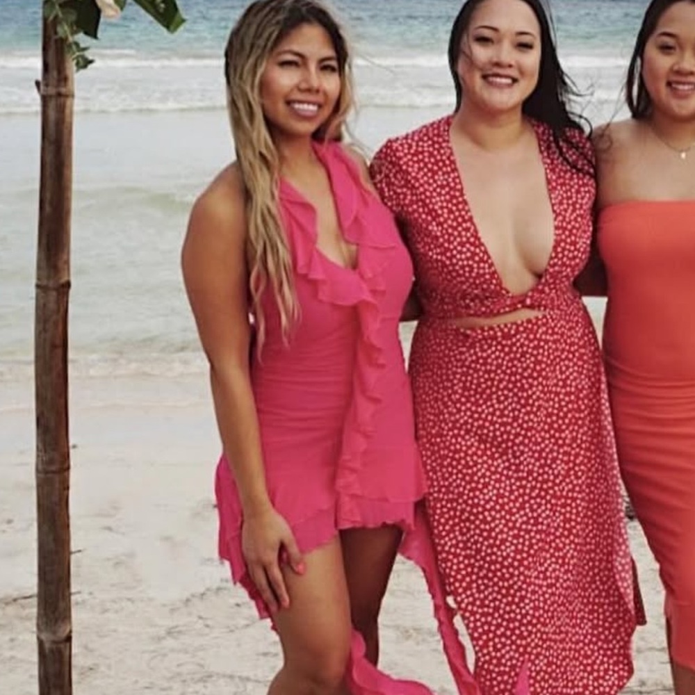 Pink Ruffle Shein Dress